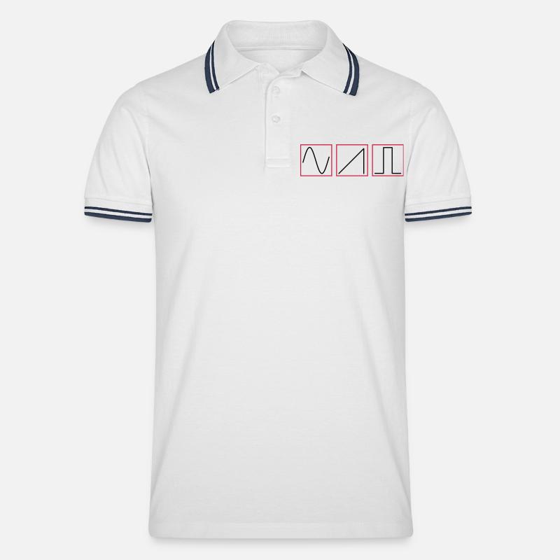 srd_layers - Männer Tipped Poloshirt - Weiß/Navy