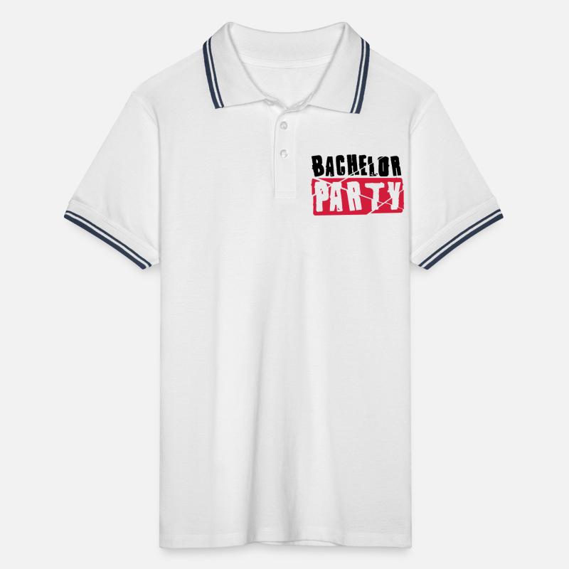 Bachelor Party Men's Tipped Polo Shirt