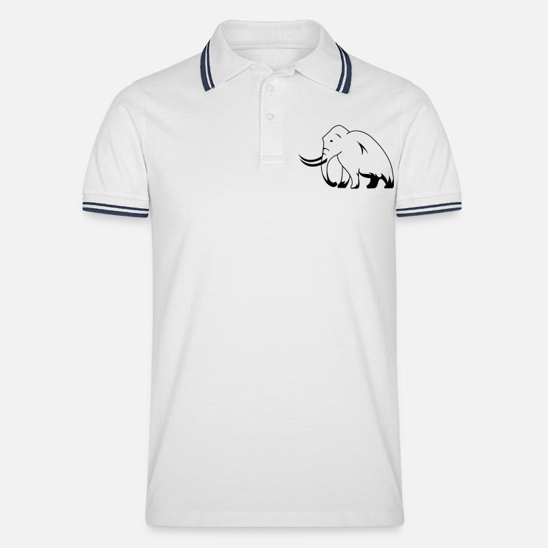 mammut - Männer Tipped Poloshirt - Weiß/Navy