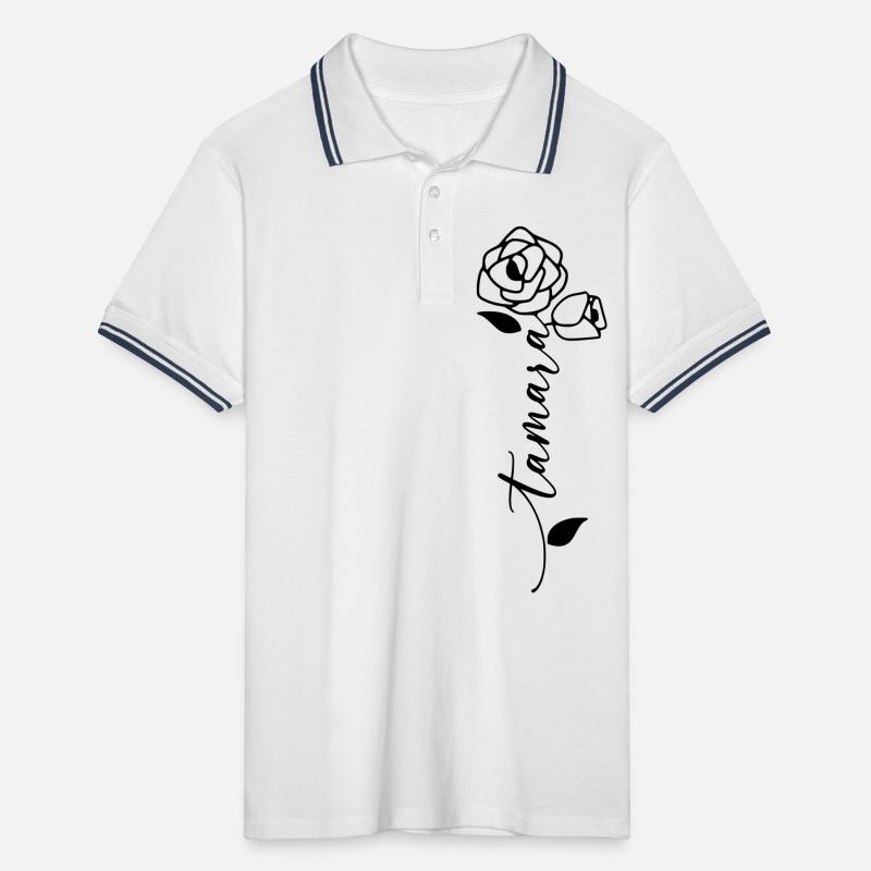 Tamara Nom Prénom Nom Fleur Polo tipped Homme
