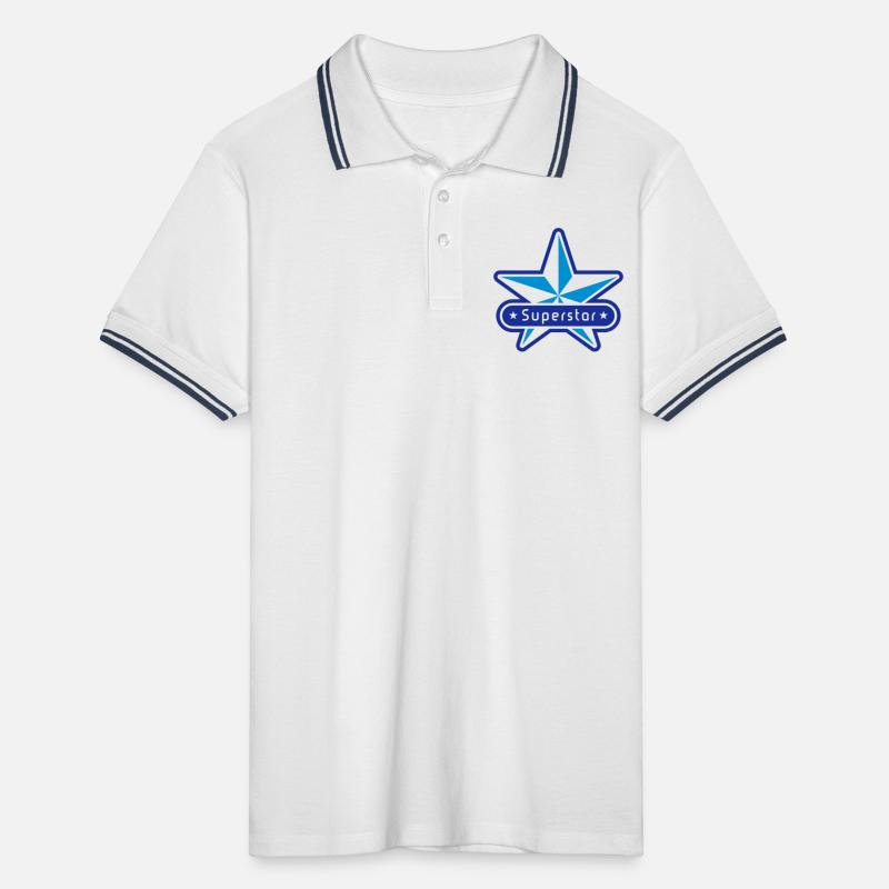 Superstar (2C) Männer Tipped Poloshirt