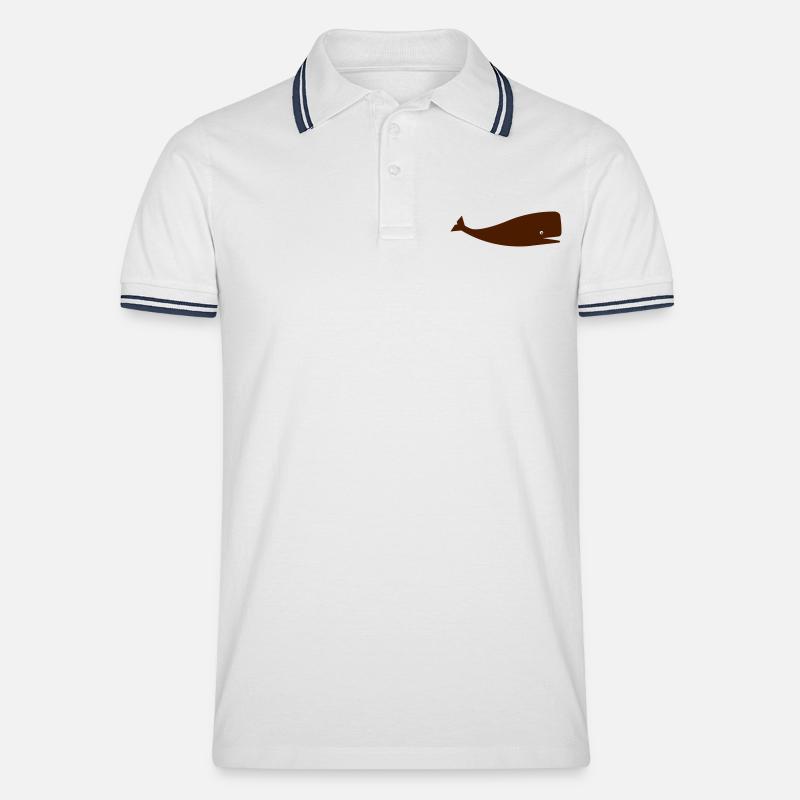 Valentina - Polo tipped Homme - blanc/marine