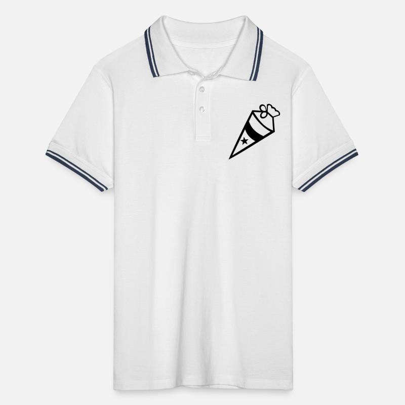 School cone Men's Tipped Polo Shirt