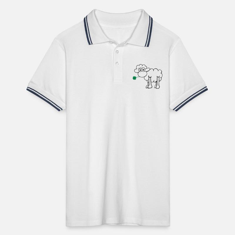 Les moutons avec du trèfle Polo tipped Homme
