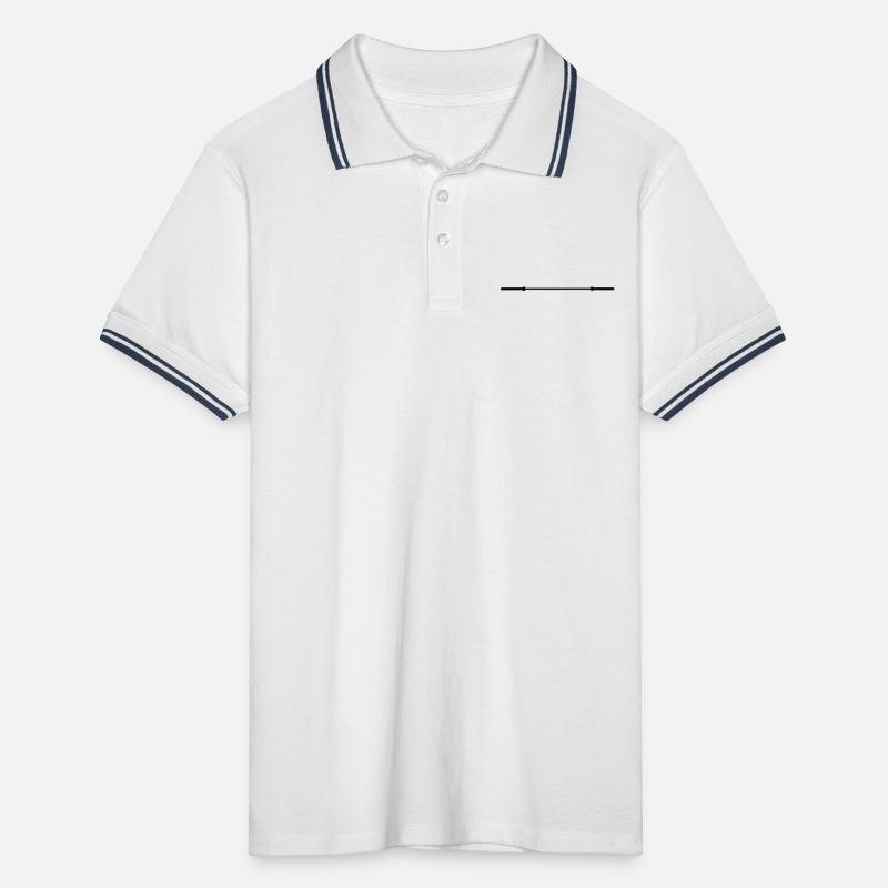 leere Langhantel Männer Tipped Poloshirt