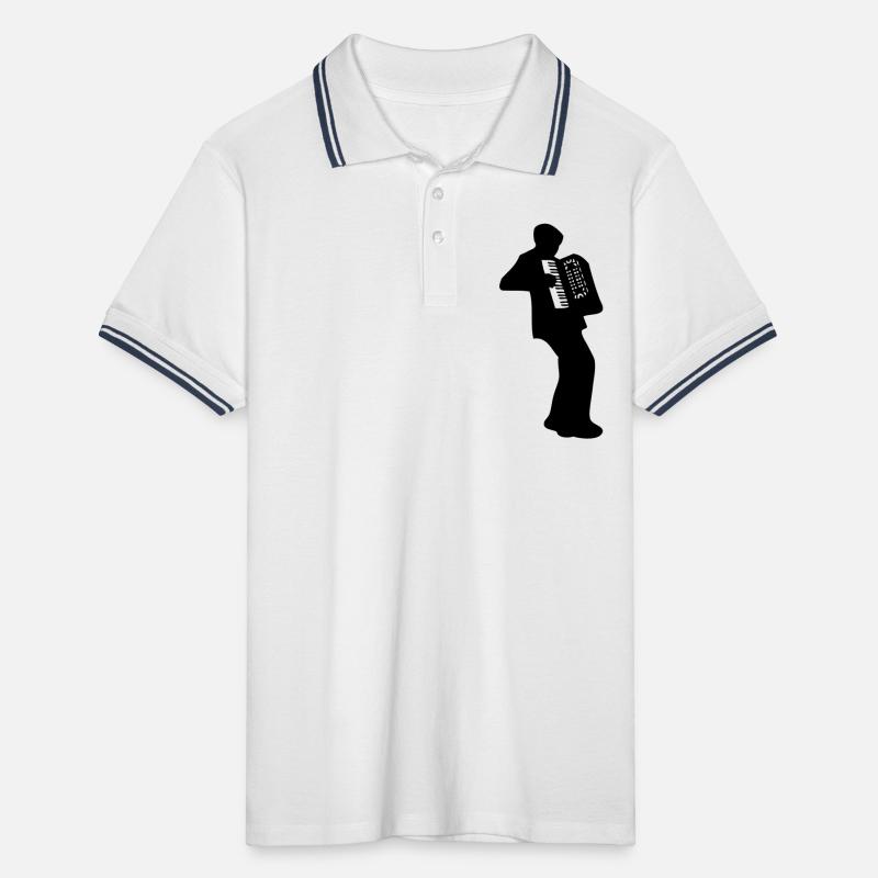 akkordeon Männer Tipped Poloshirt