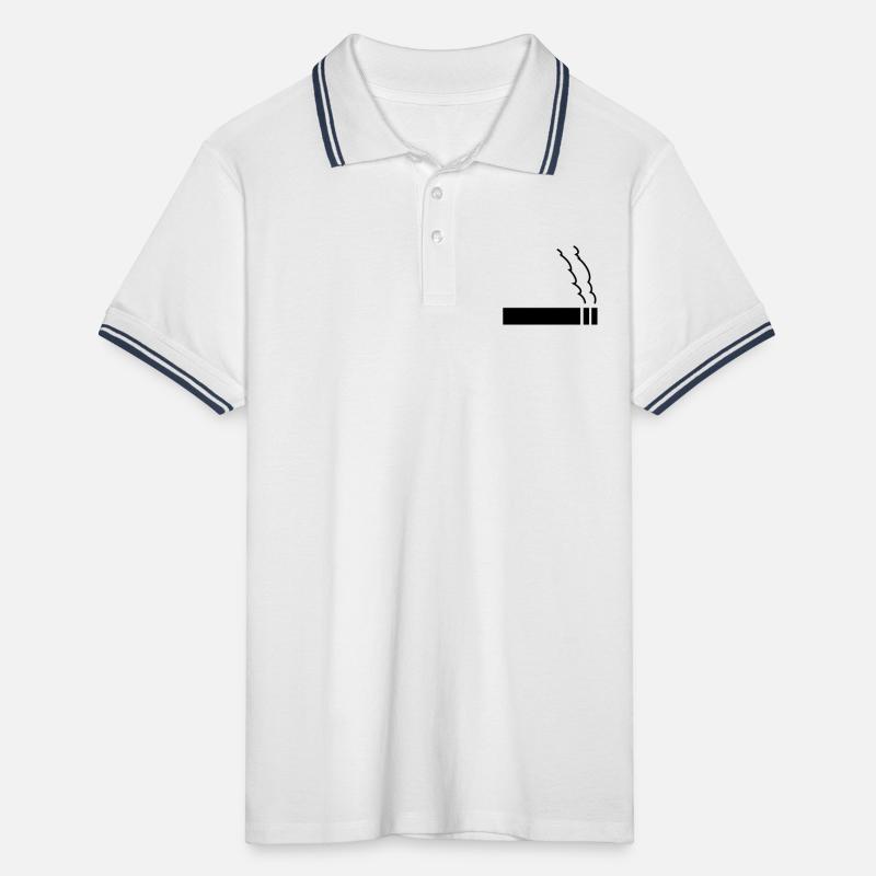 zigarette Männer Tipped Poloshirt