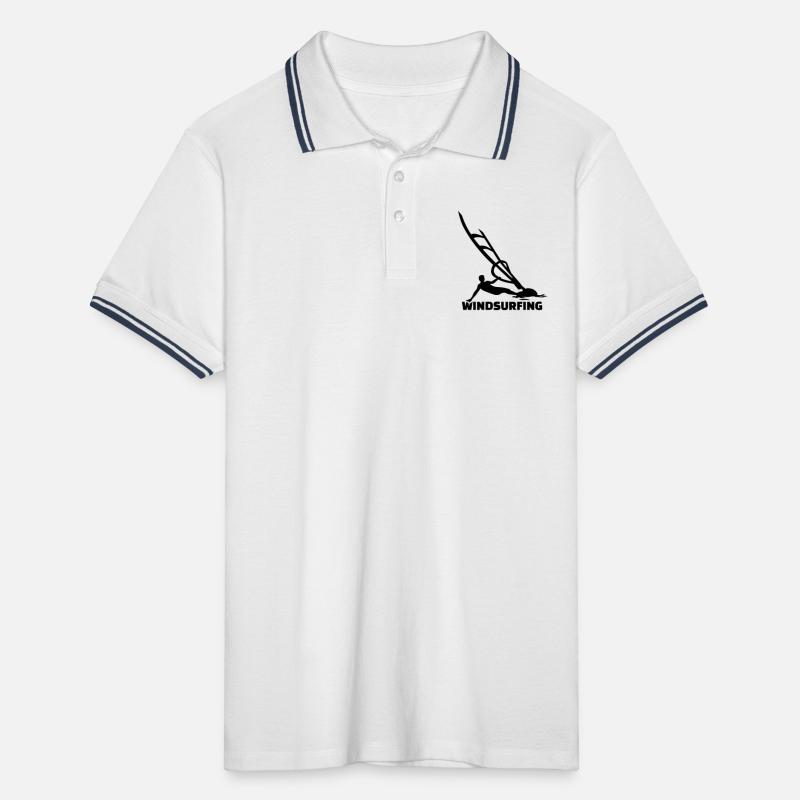 Windsurfing Men's Tipped Polo Shirt