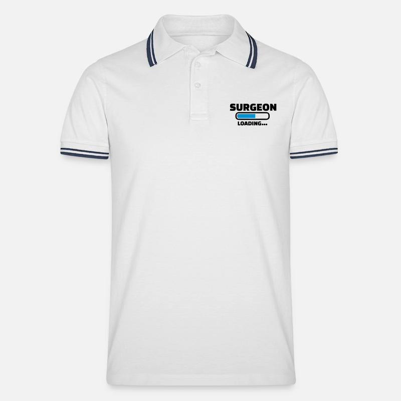 Chirurgo - Polo per uomo - bianco/navy