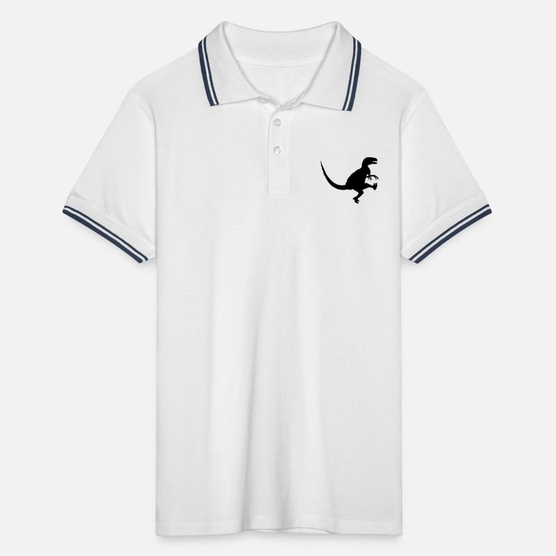 Danse attaquer Raptor T -Rex Polo tipped Homme