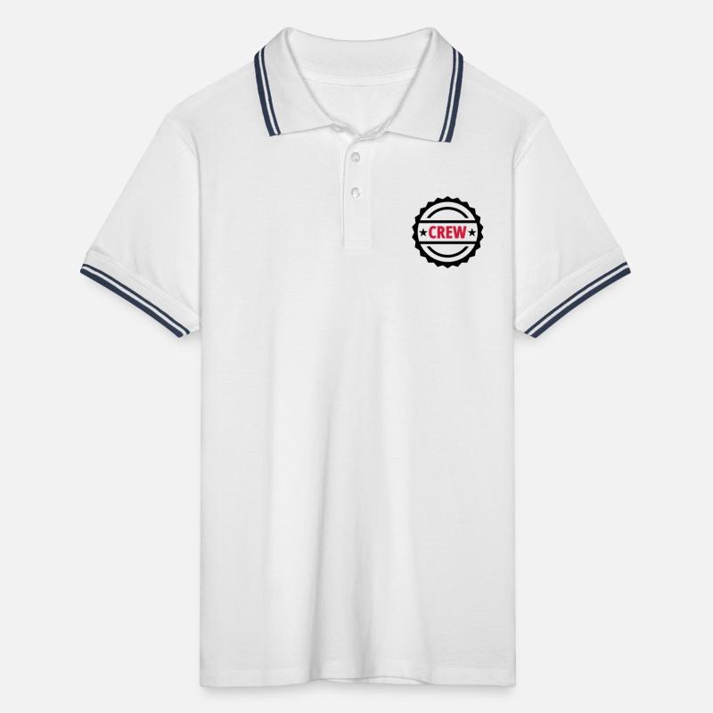 Crew Polo tipped Homme