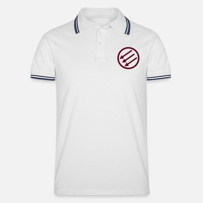 Järnfronten / Eiserne Front / Iron Front - Polo tipped Homme - blanc/marine