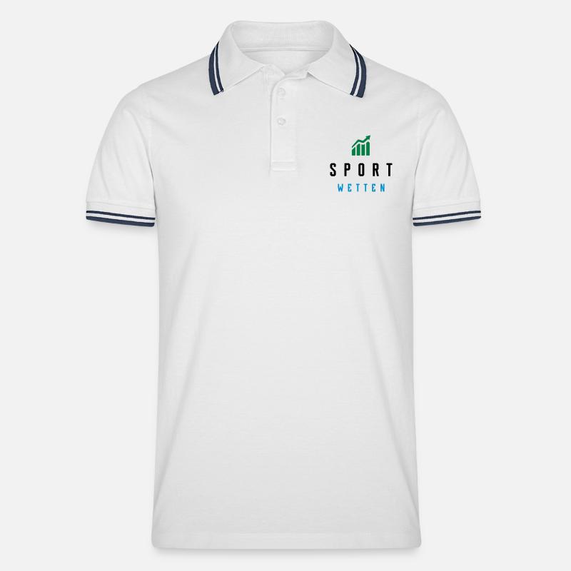SCOMMESSE SPORTIVE - SEMPLICI - Polo per uomo - bianco/navy