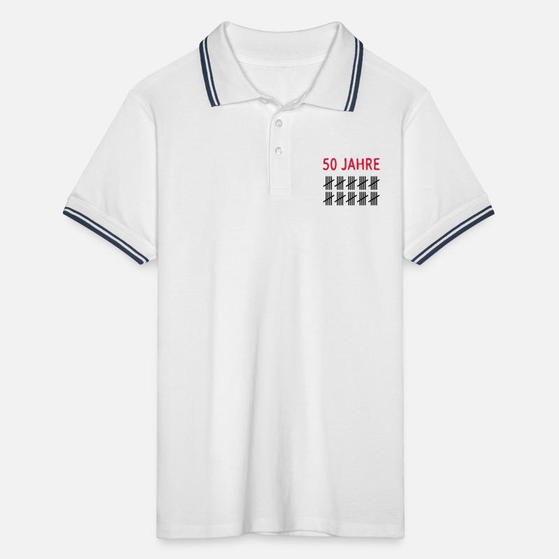 50 ans Polo tipped Homme