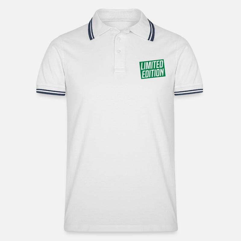 Design en édition limitée - Polo tipped Homme - blanc/marine