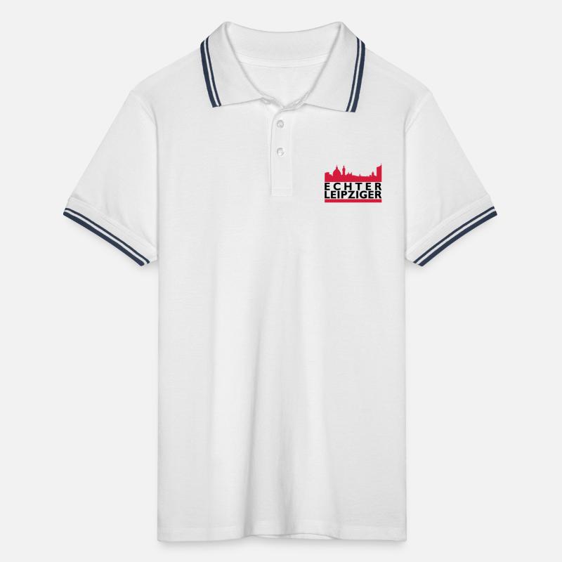 Echter Leipzig Männer Tipped Poloshirt