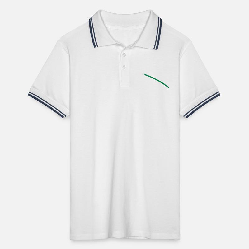 Dash green Men's Tipped Polo Shirt