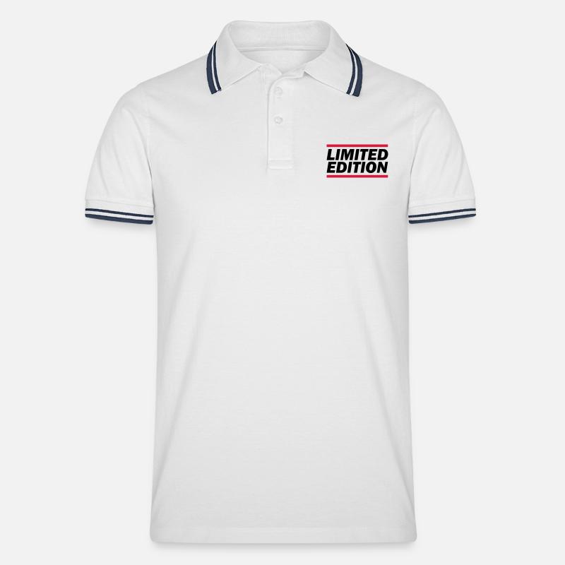 Edition Limitée 02 - Polo tipped Homme - blanc/marine