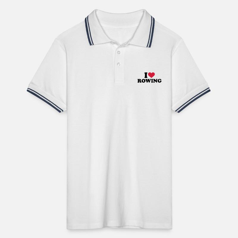 Rudern Männer Tipped Poloshirt
