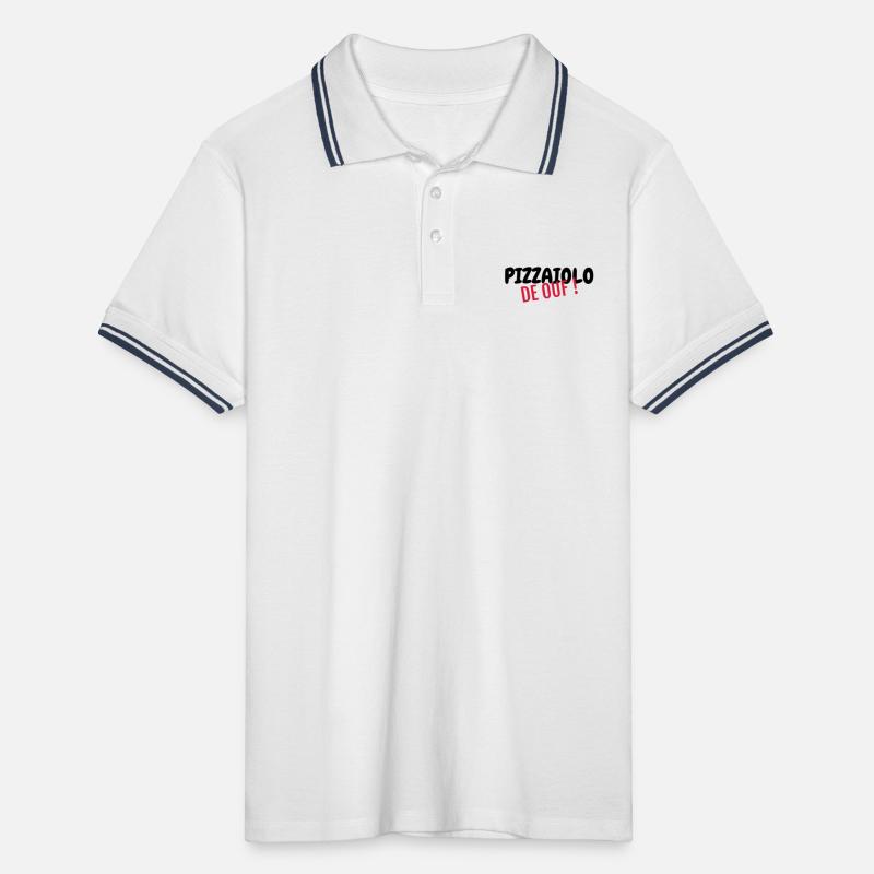 Pizza / Pizzaiolo / Pizza Chef / Pizzachef Men's Tipped Polo Shirt