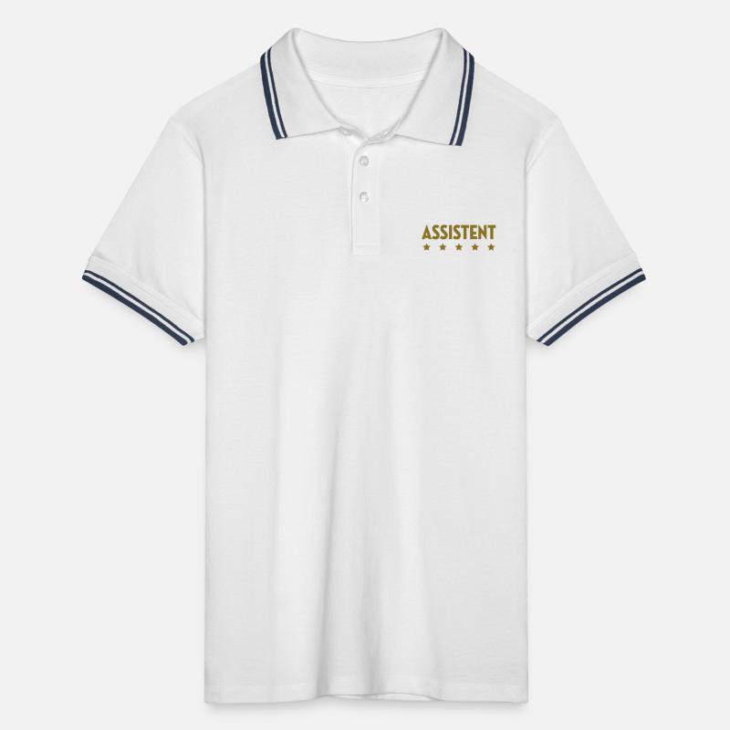 Assistent - Assistentin - Mitarbeiter - Chef Männer Tipped Poloshirt