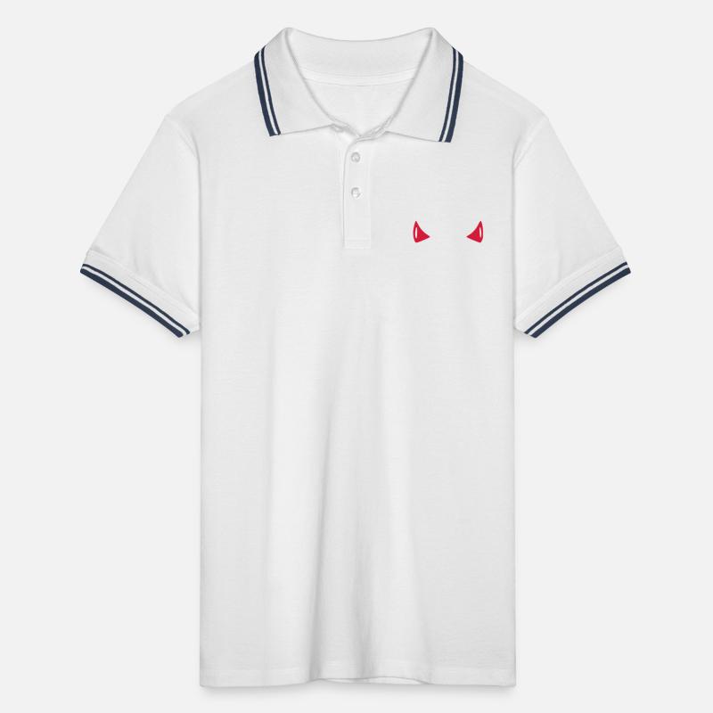 Devil - Horn Men's Tipped Polo Shirt