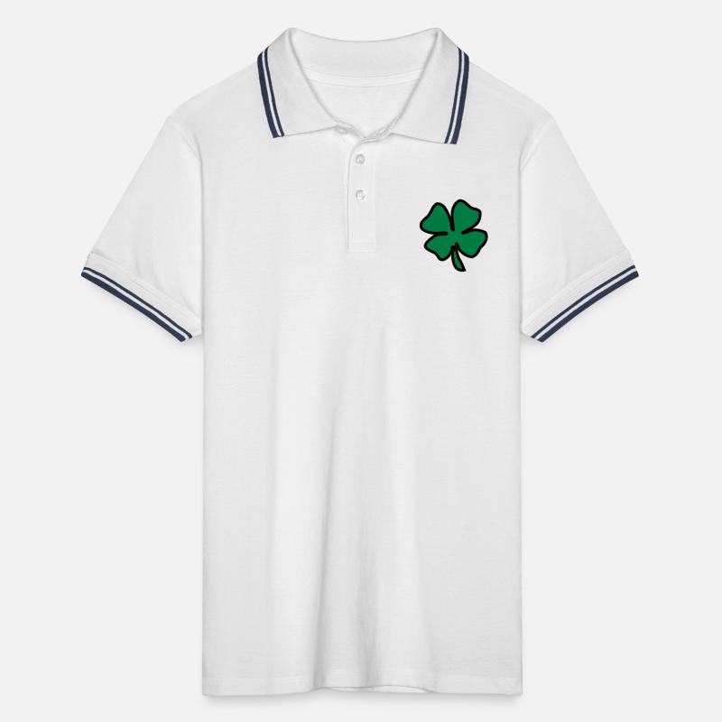 Irish Leaf two coloured Polo tipped Homme