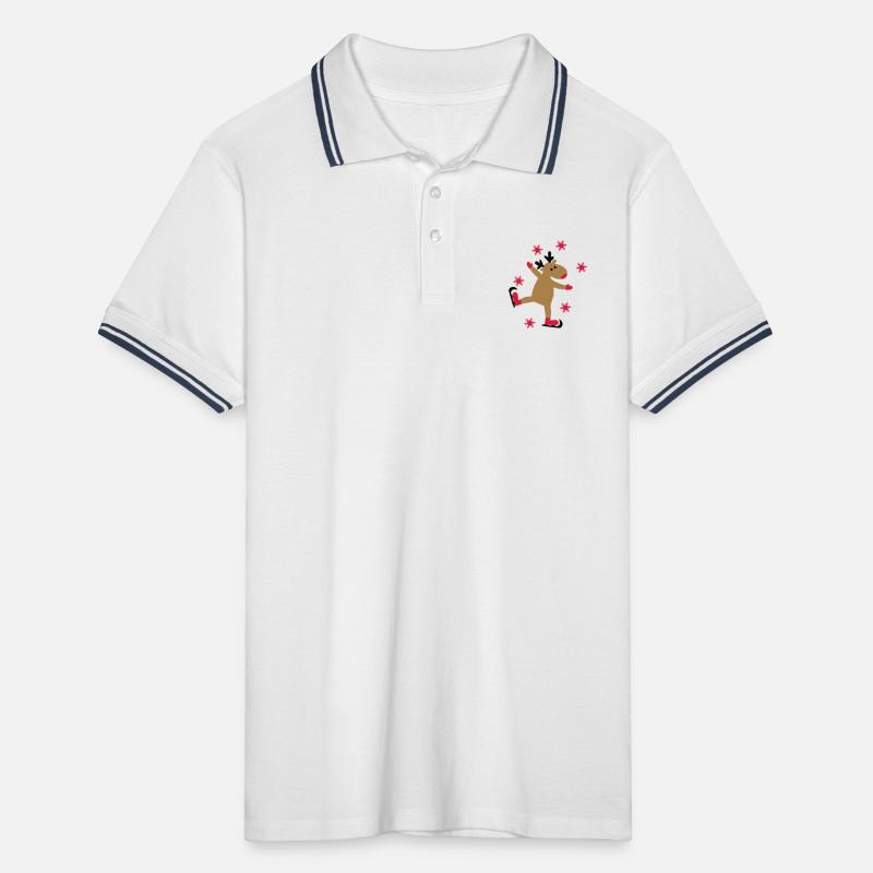 Christmas Men's Tipped Polo Shirt