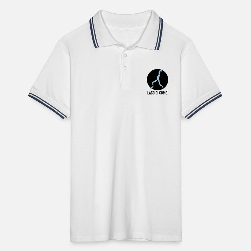 Lago di Como - Lac de Côme Polo tipped Homme