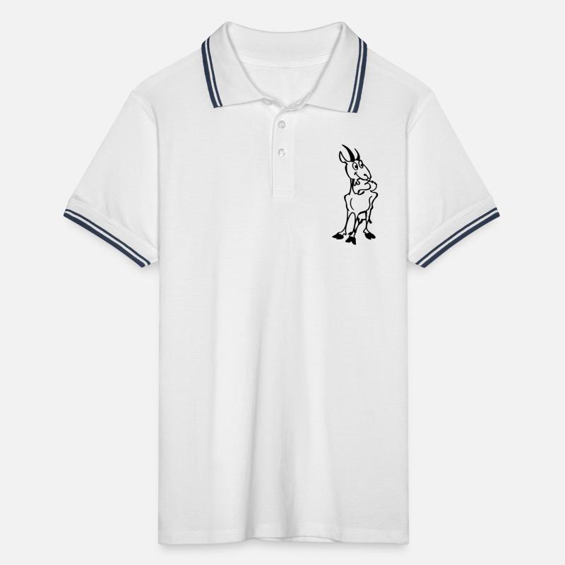 Chèvre Polo tipped Homme