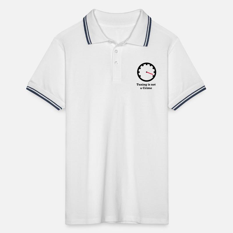 Tuning is not a Crime Men's Tipped Polo Shirt