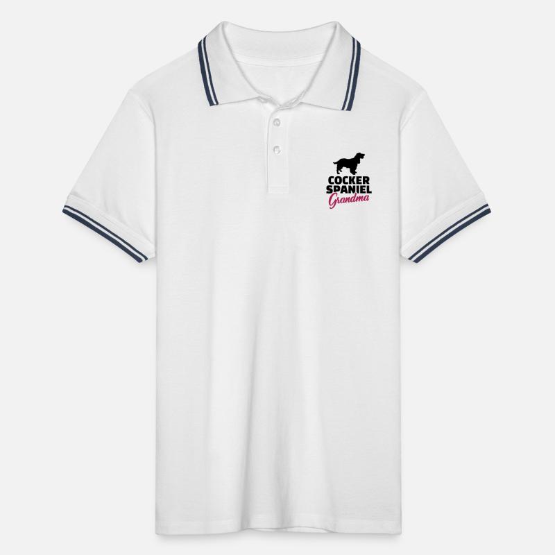 Cocker Spaniel Männer Tipped Poloshirt
