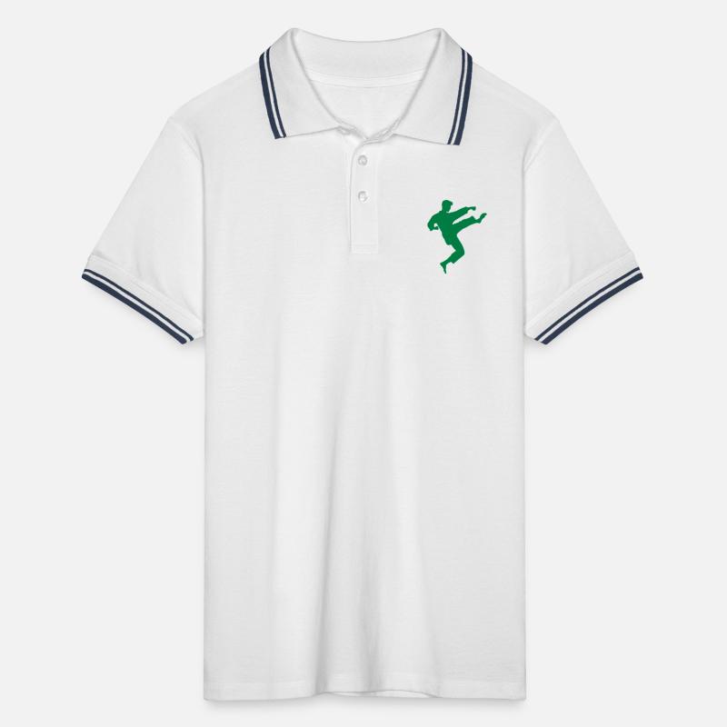 karate Männer Tipped Poloshirt
