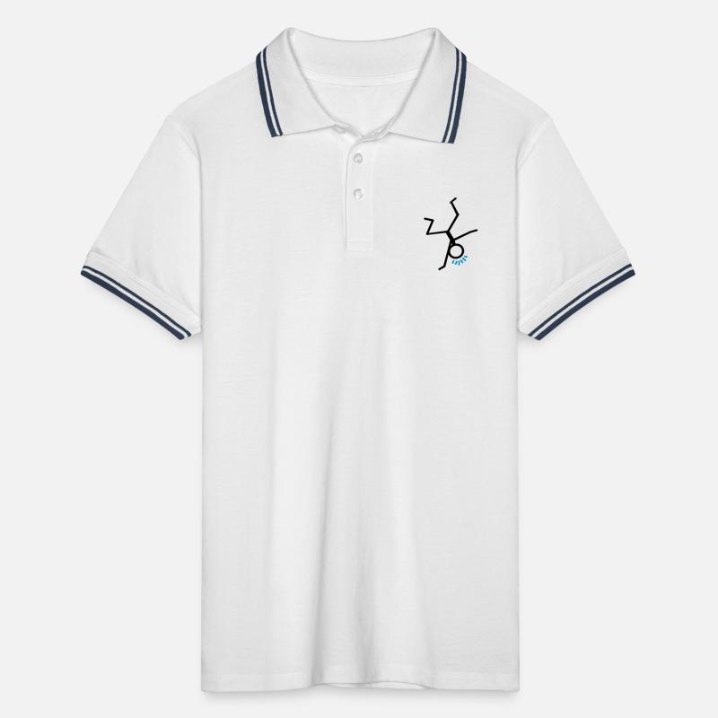 Breakdance Männer Tipped Poloshirt