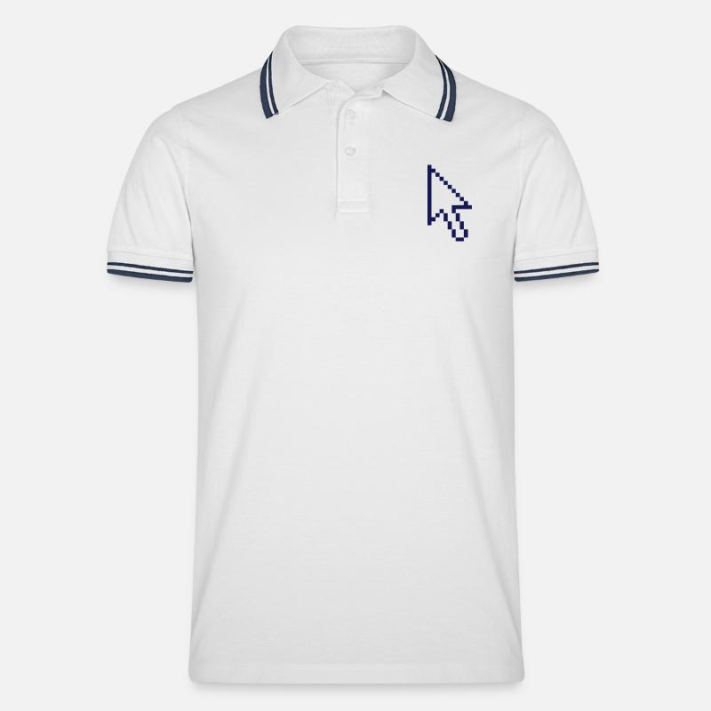 Pfeil PC - Männer Tipped Poloshirt - Weiß/Navy