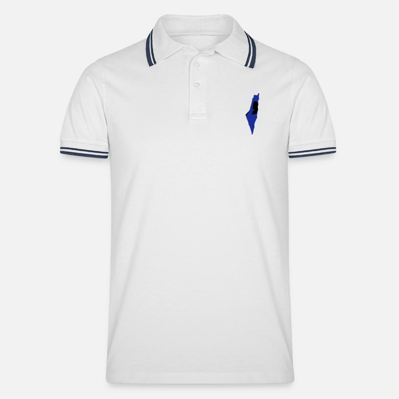 Israele - Palestine - Polo per uomo - bianco/navy