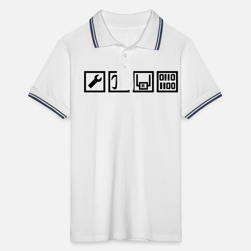 technicien Polo tipped Homme