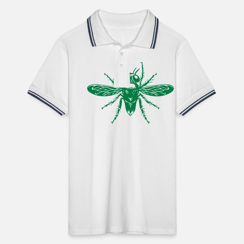 Flieg Fliege Männer Tipped Poloshirt