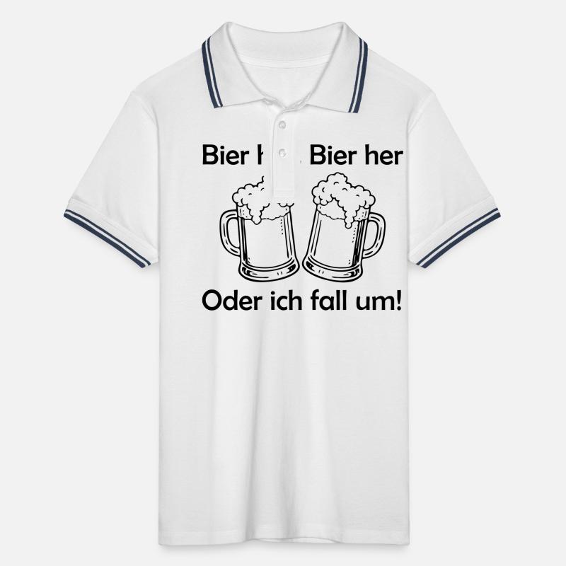 Bees here, Bees here - oder ich fall um! Men's Tipped Polo Shirt
