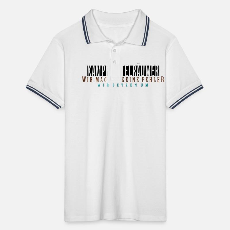 kampfmittelräumer_vec_3 de Männer Tipped Poloshirt