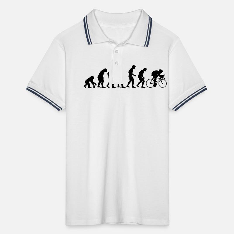 fahrrad_evolution Männer Tipped Poloshirt