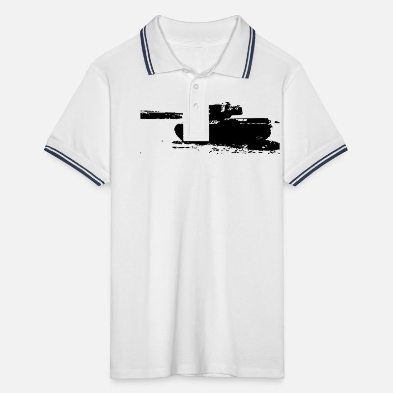 Panzer Männer Tipped Poloshirt