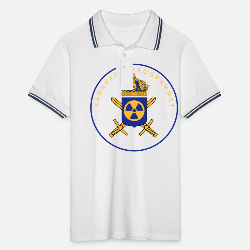 Das schwedische Atomwaffenprogramm Männer Tipped Poloshirt