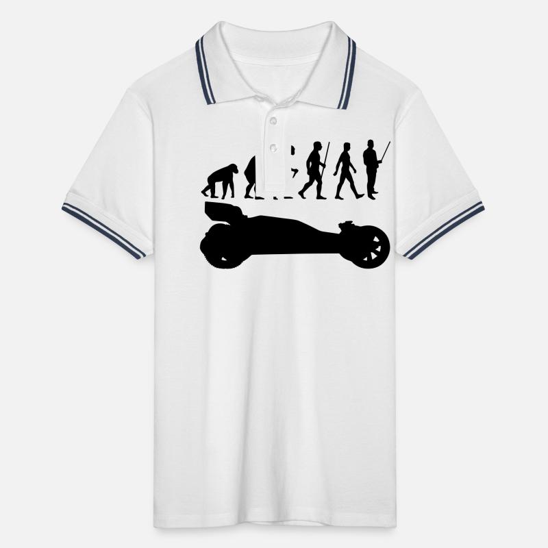 Evolution rc car Männer Tipped Poloshirt