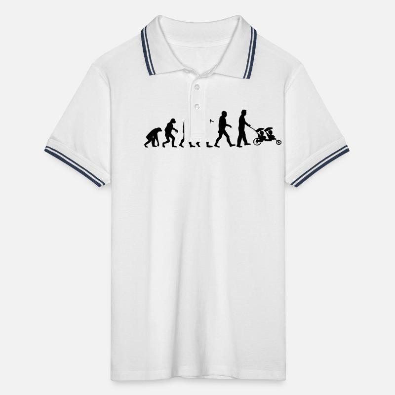 evolution daddy jumeaux Polo tipped Homme