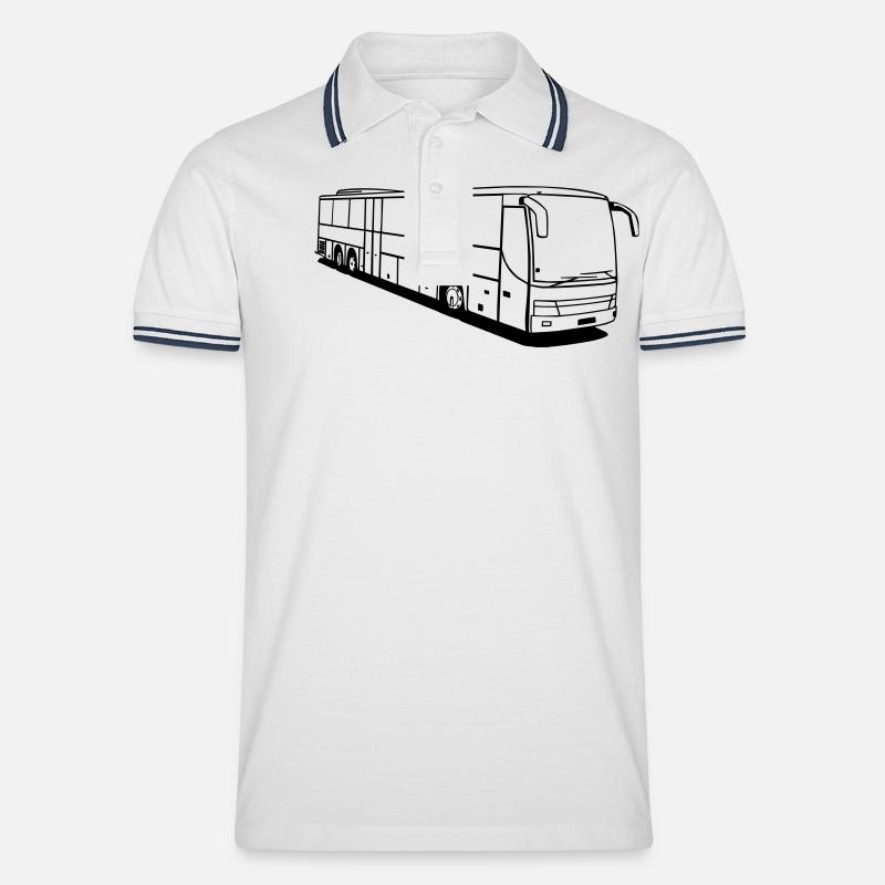 S 319 UL-GT - Männer Tipped Poloshirt - Weiß/Navy