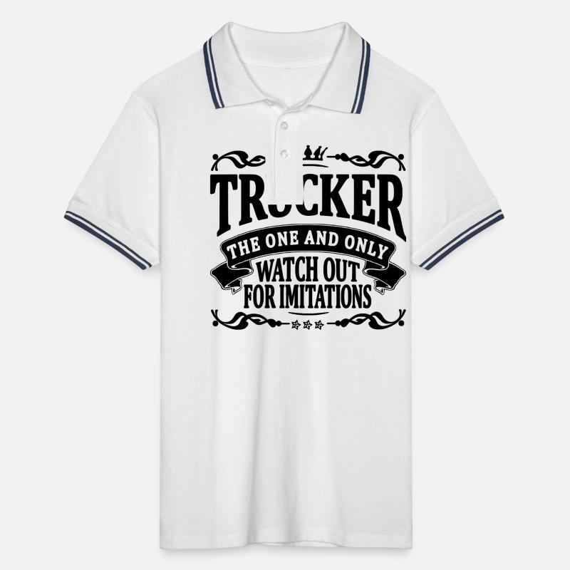 Trucker die eine und einzige Männer Tipped Poloshirt