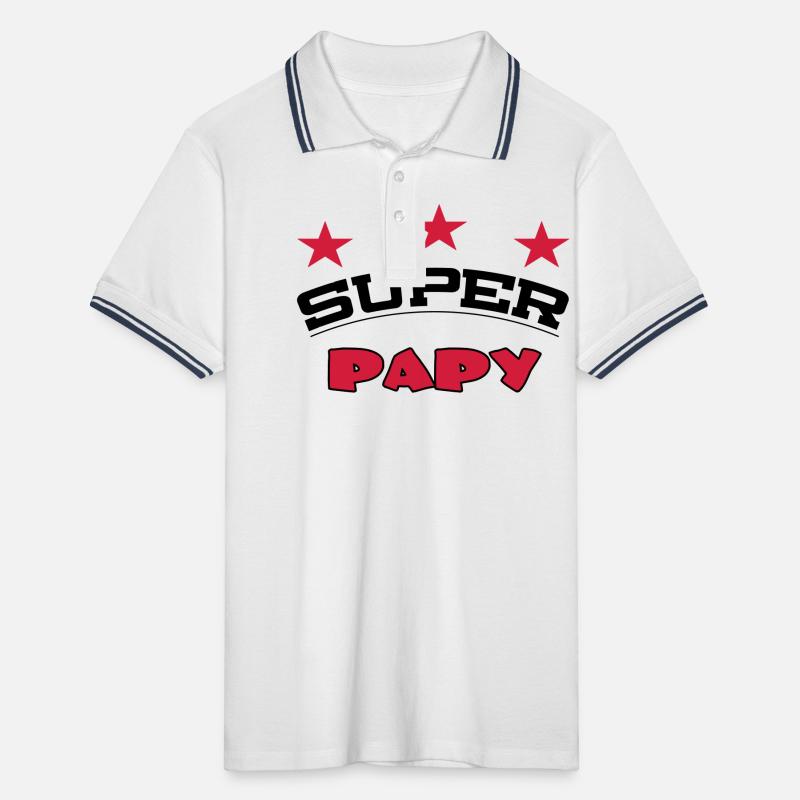 SUPER PAPY Polo tipped Homme