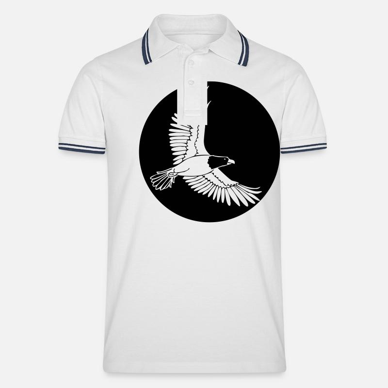 Aigle - Polo tipped Homme - blanc/marine