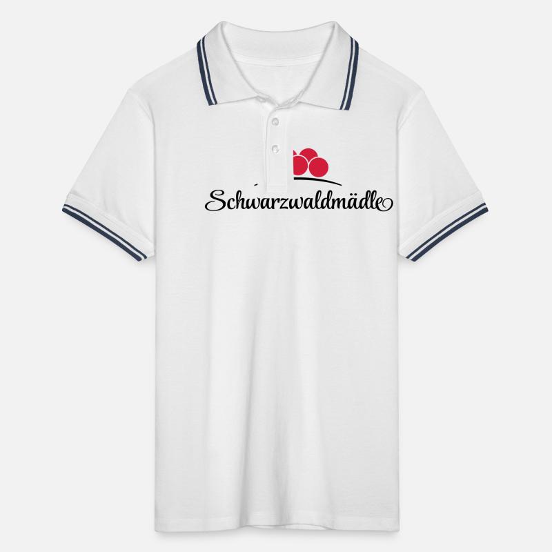 Schwarzwaldmädle Männer Tipped Poloshirt